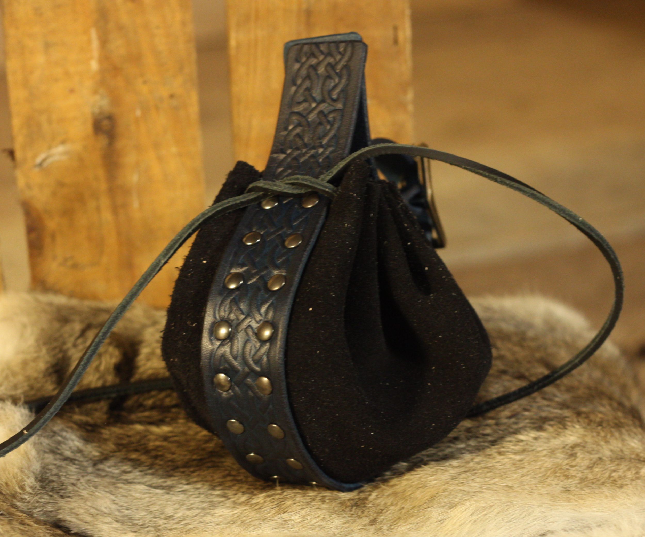 Edler Lederbeutel mit keltischem Muster