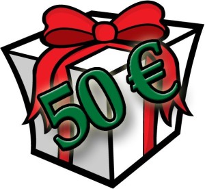Geschenkgutschein, Wert 50€
