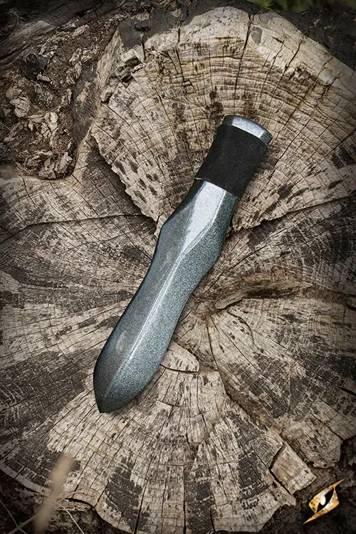 Wurfmesser mit Leder, 24cm