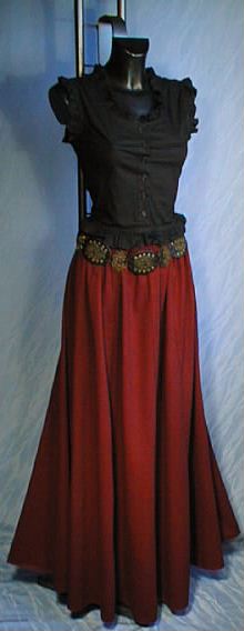 Mittelalterrock im Leinen-Look