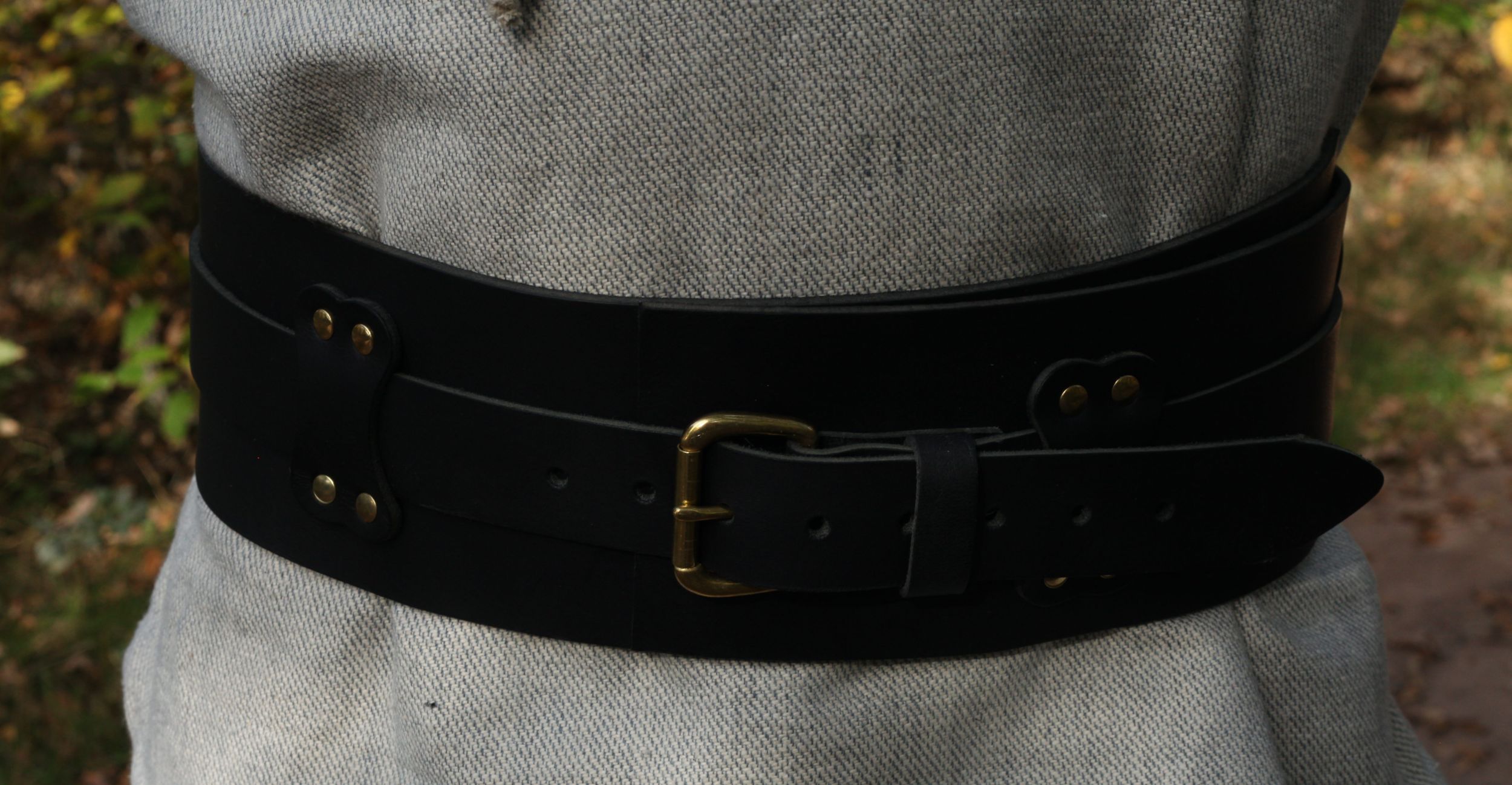 Breiter LARP Heldengürtel aus Leder