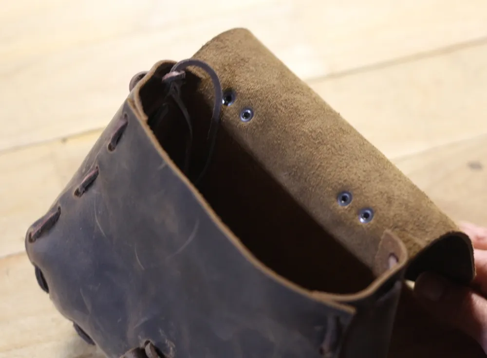 Bausatz für eine mittelalterliche Ledertasche