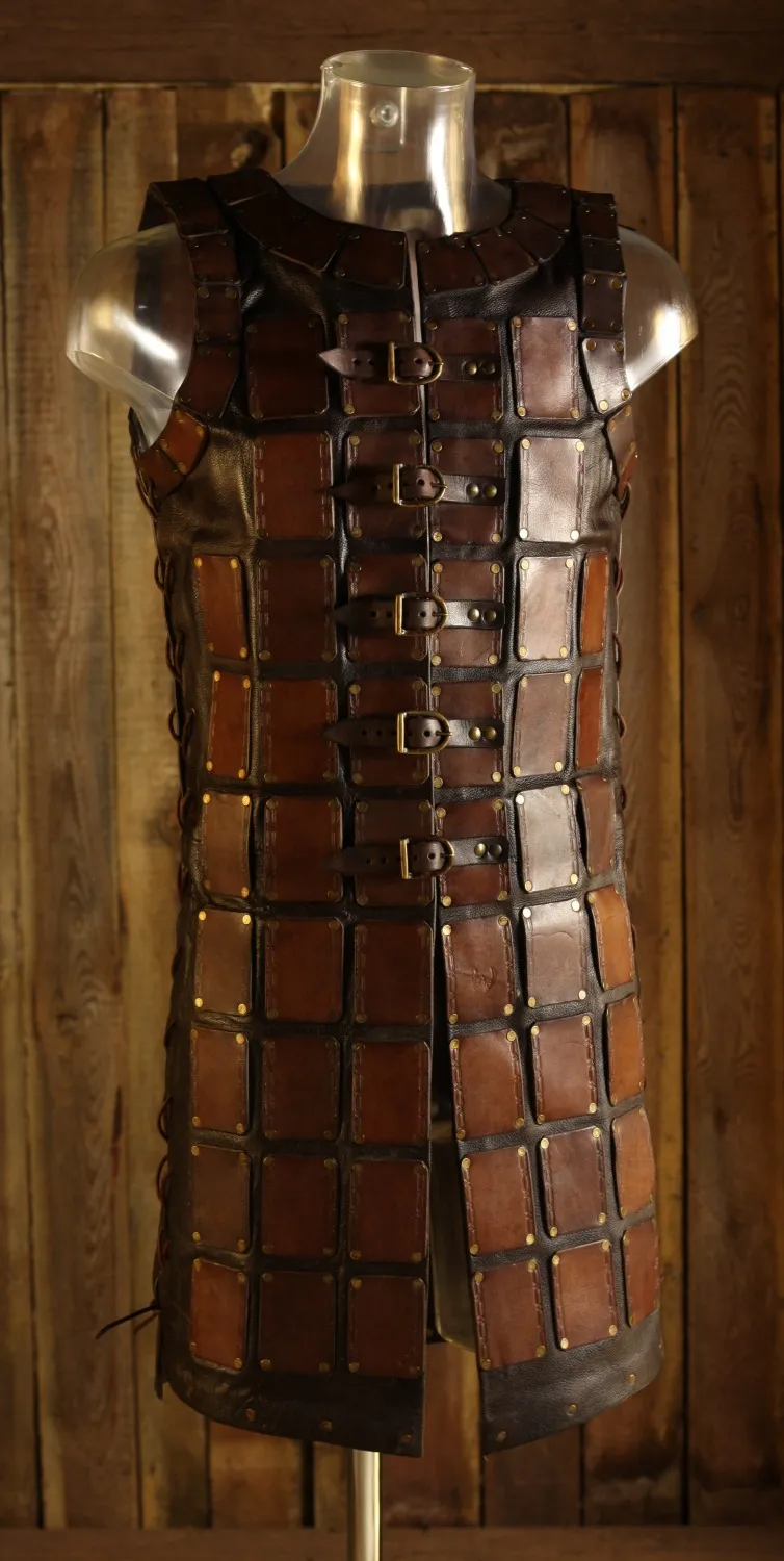 Braune Lederbrigandine