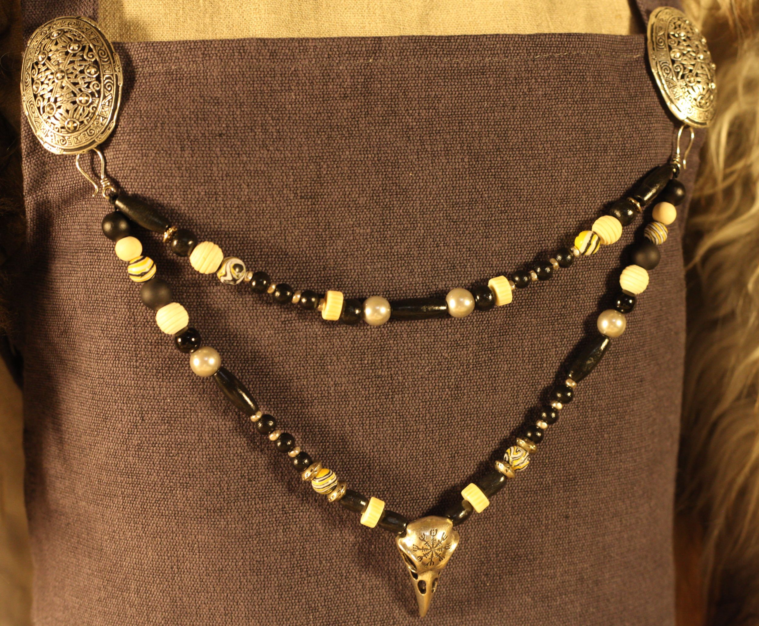 Versilberte Ovalfibel Wikinger Schalenfibel