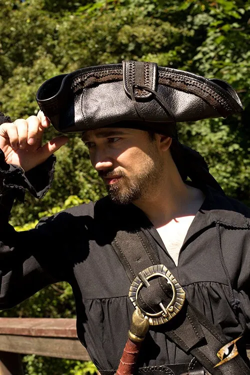 Piratenhut schwarz