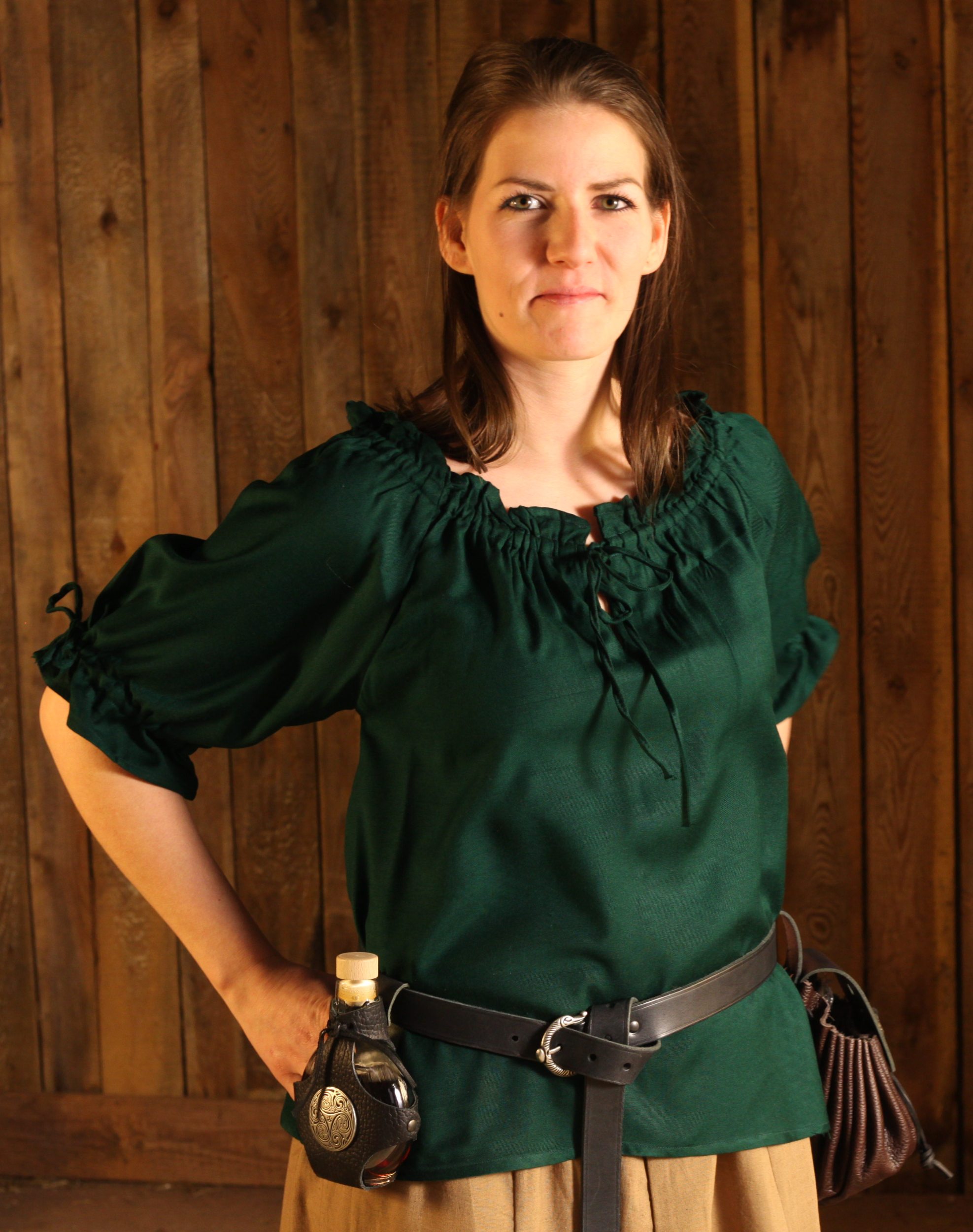 Mittelalterbluse, kurze Ärmel