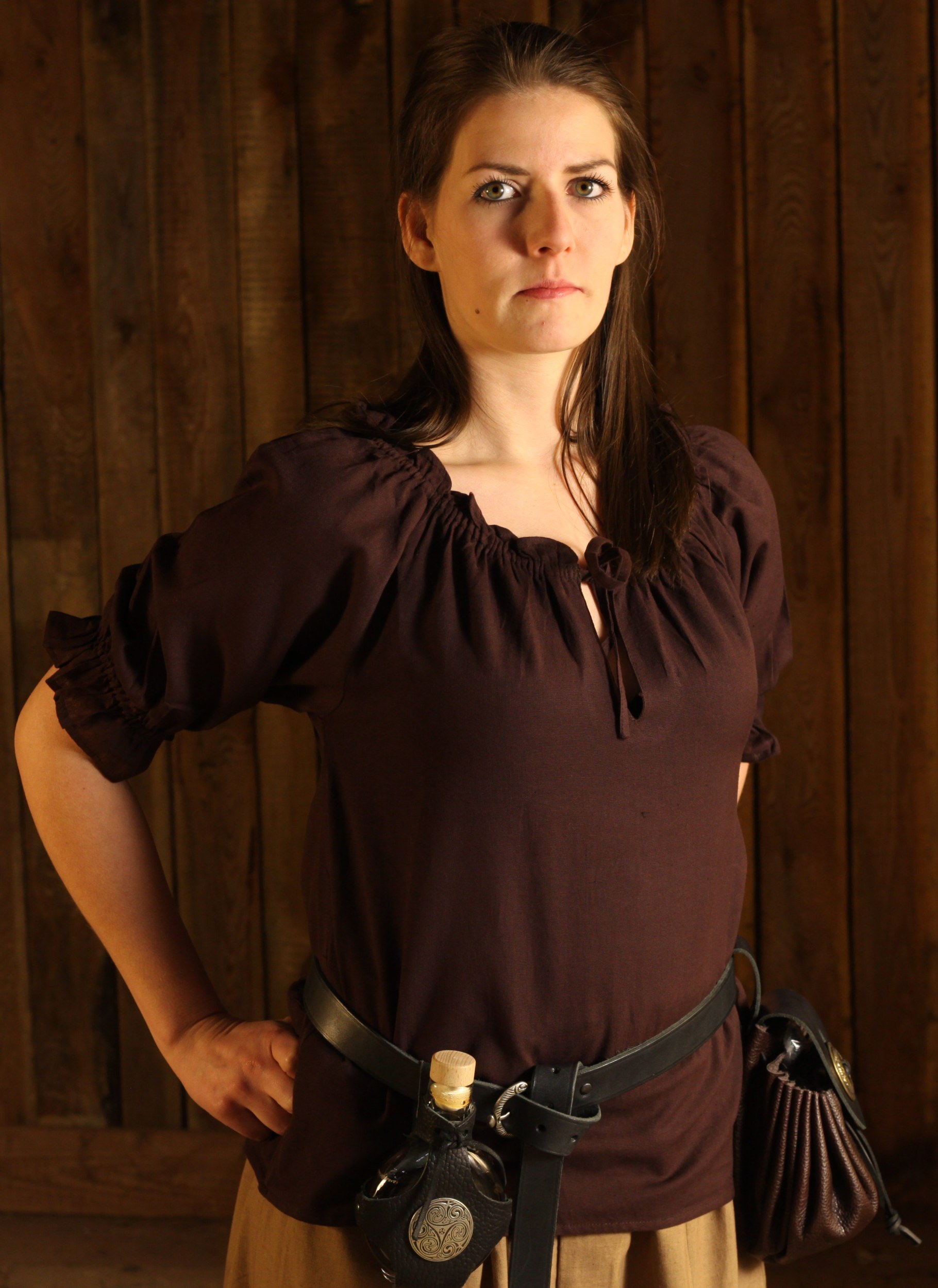 Mittelalterbluse, kurze Ärmel