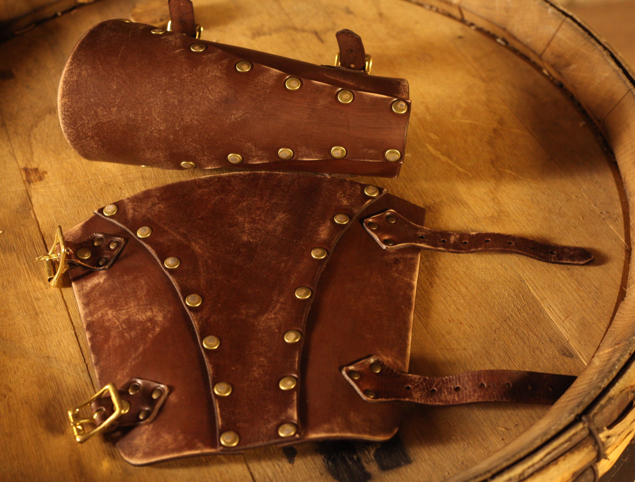 LARP Lederarmschienen Söldner