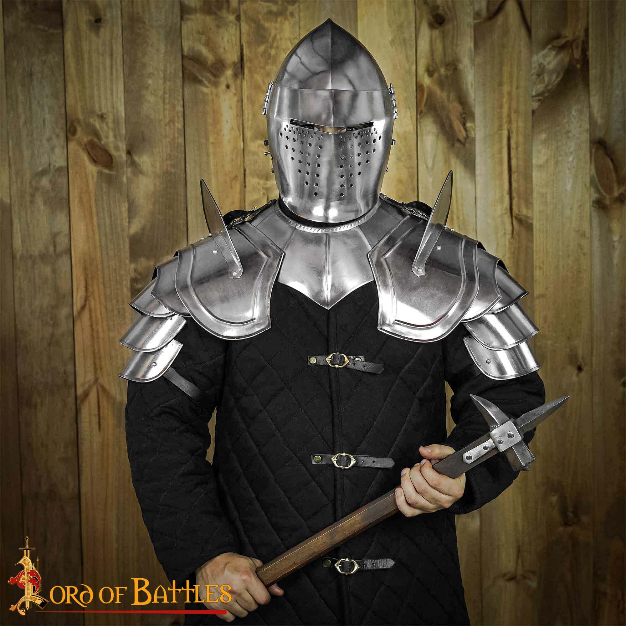 Fantasy Stahlschulterpanzer