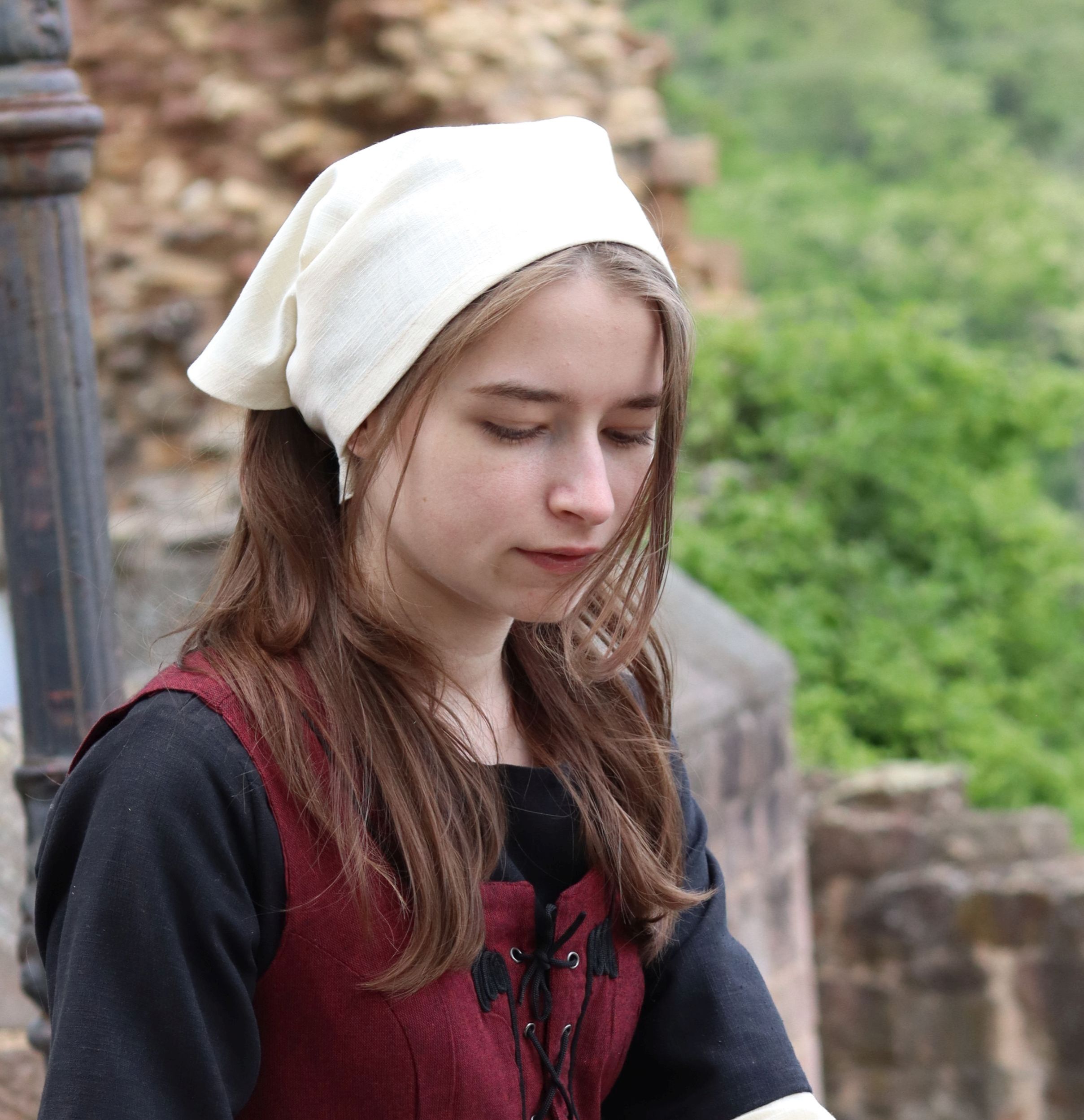 Dreieckstuch aus Leinen