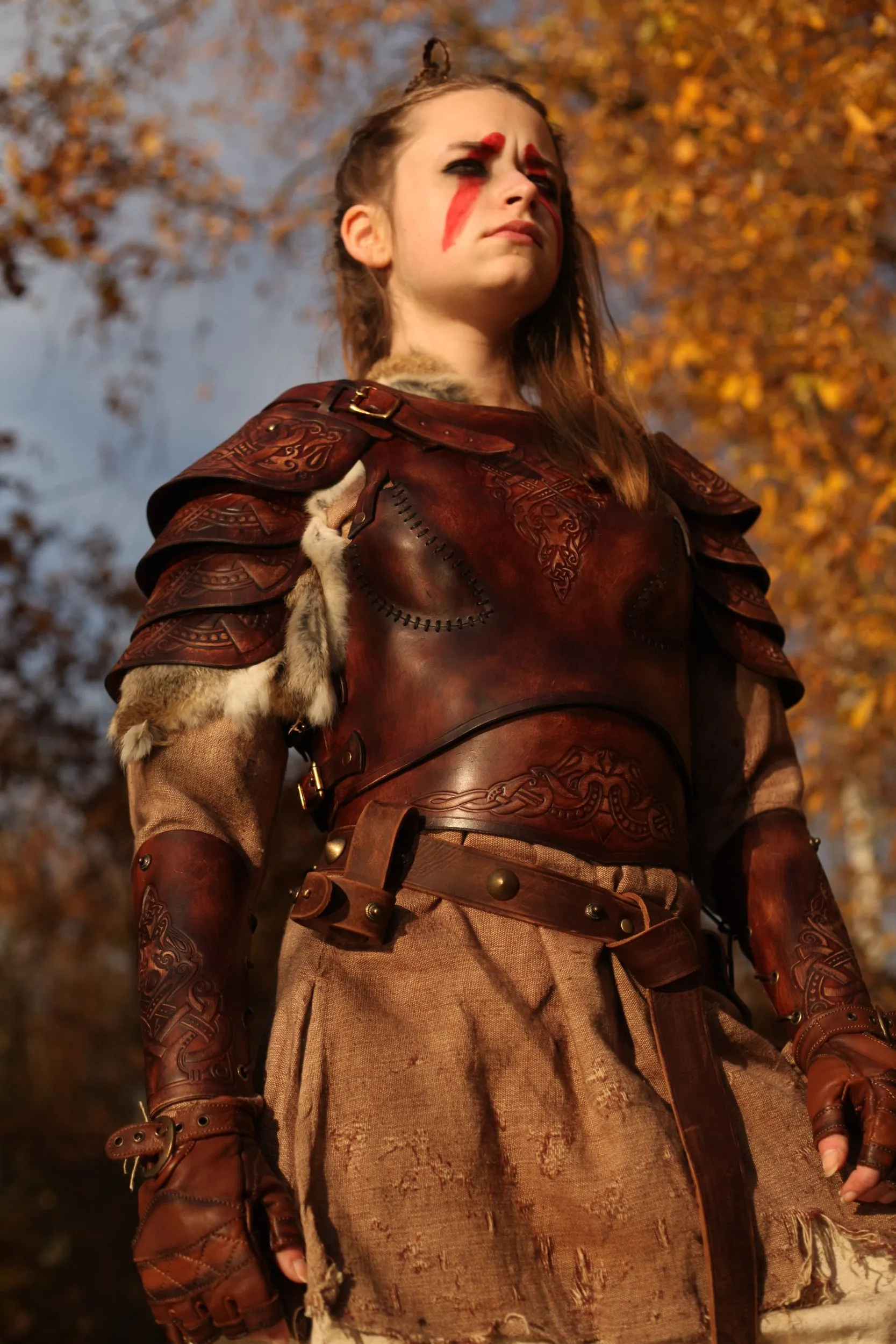 LARP Armschienen Schildmaid