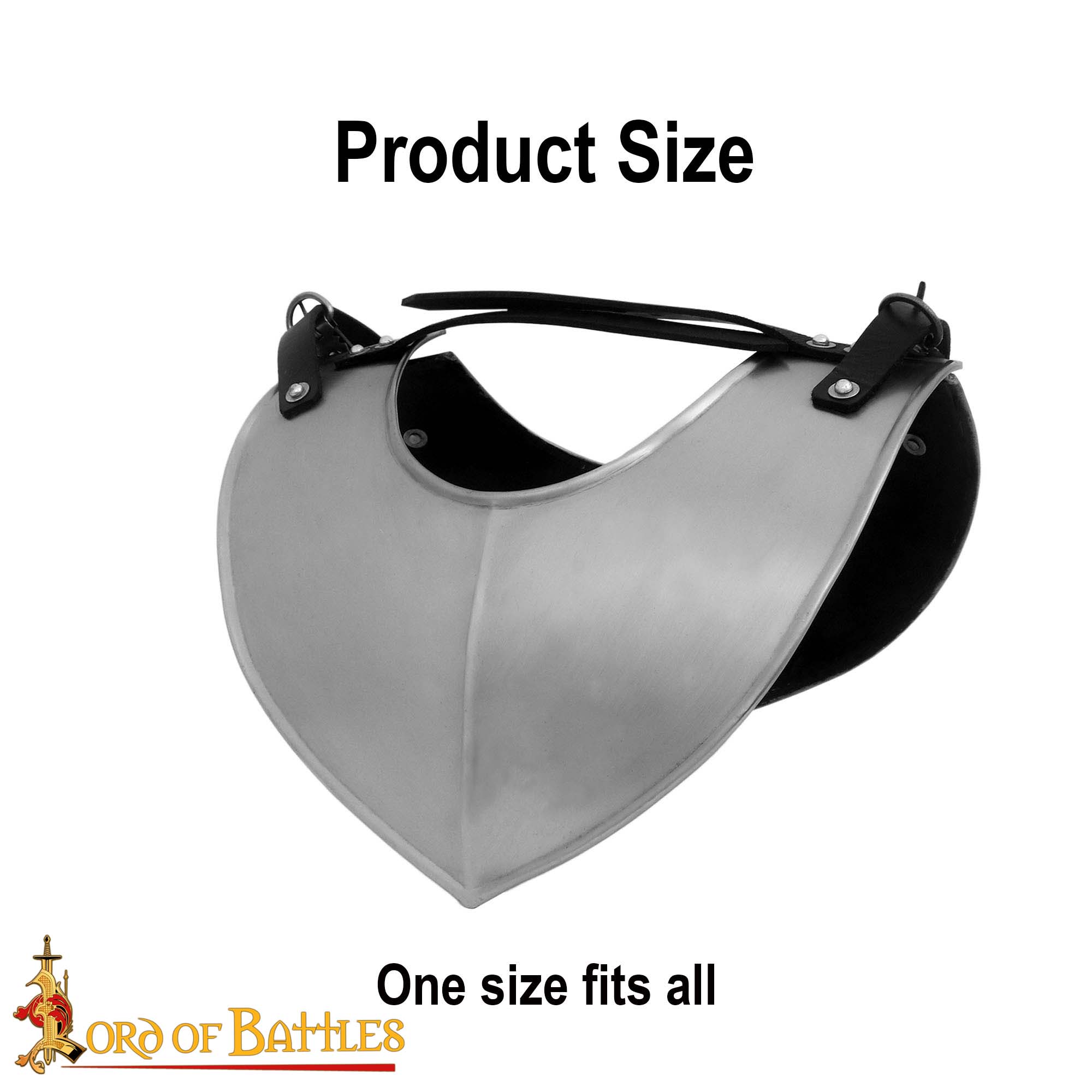 Mittelalterlicher Plattenkragen, poliert