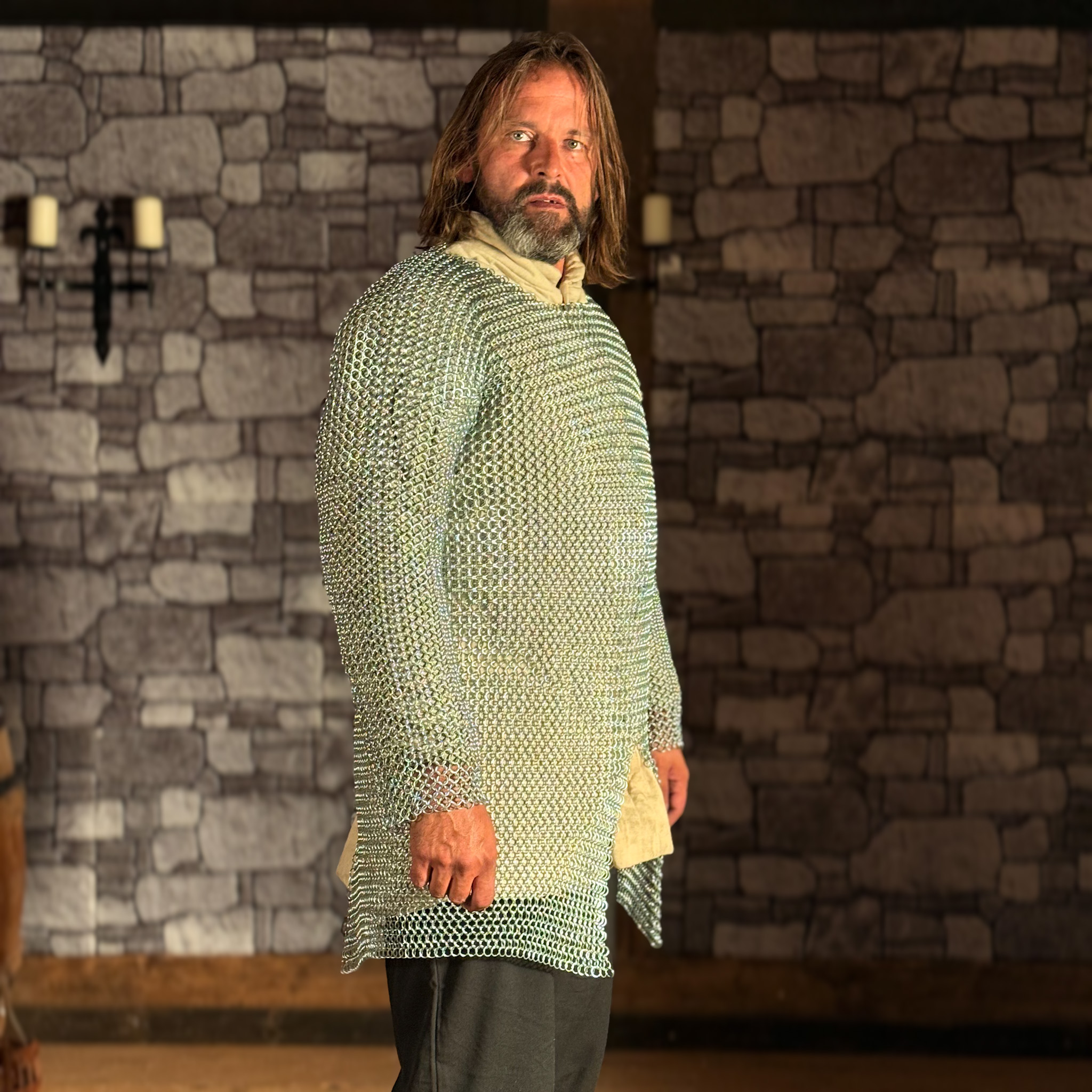 Rundring Kettenhemd, Hauberk, ID 10 mm, verzinkt