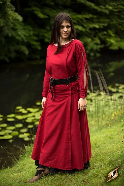 Kleid Priesterin, weinrot