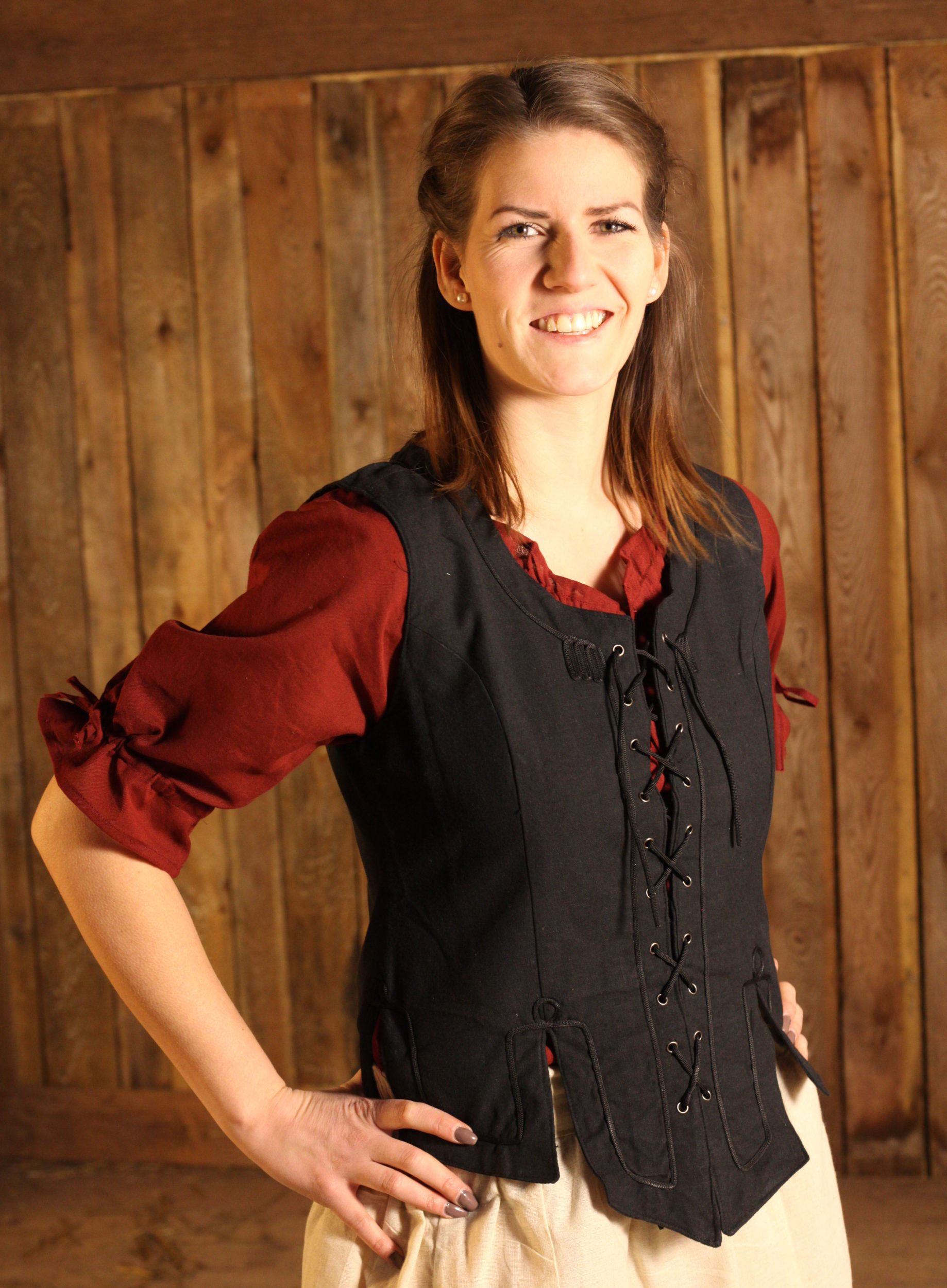 Mittelalterbluse, kurze Ärmel