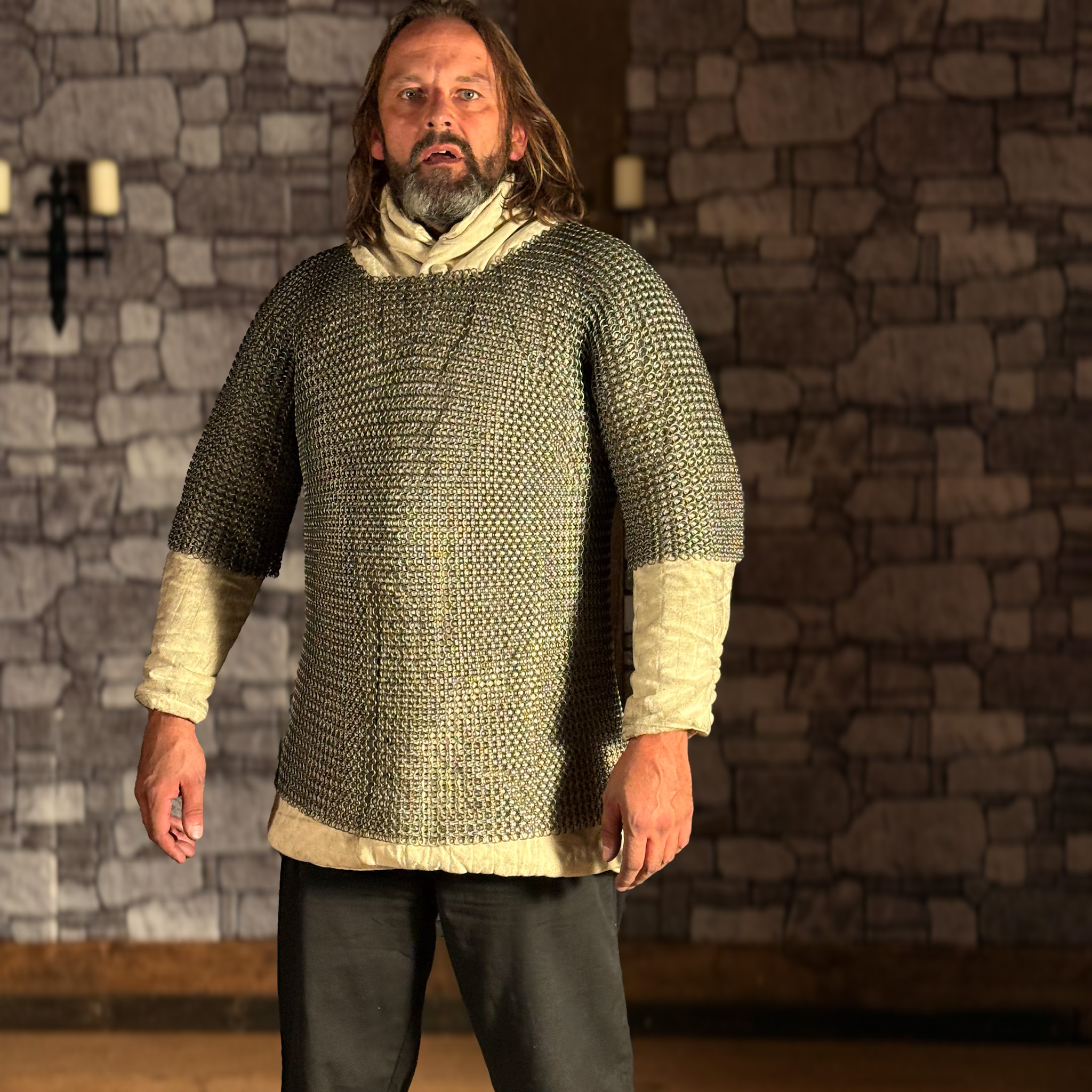 Kettenhemd Haubergeon Federstahl, ID9, unbehandelt