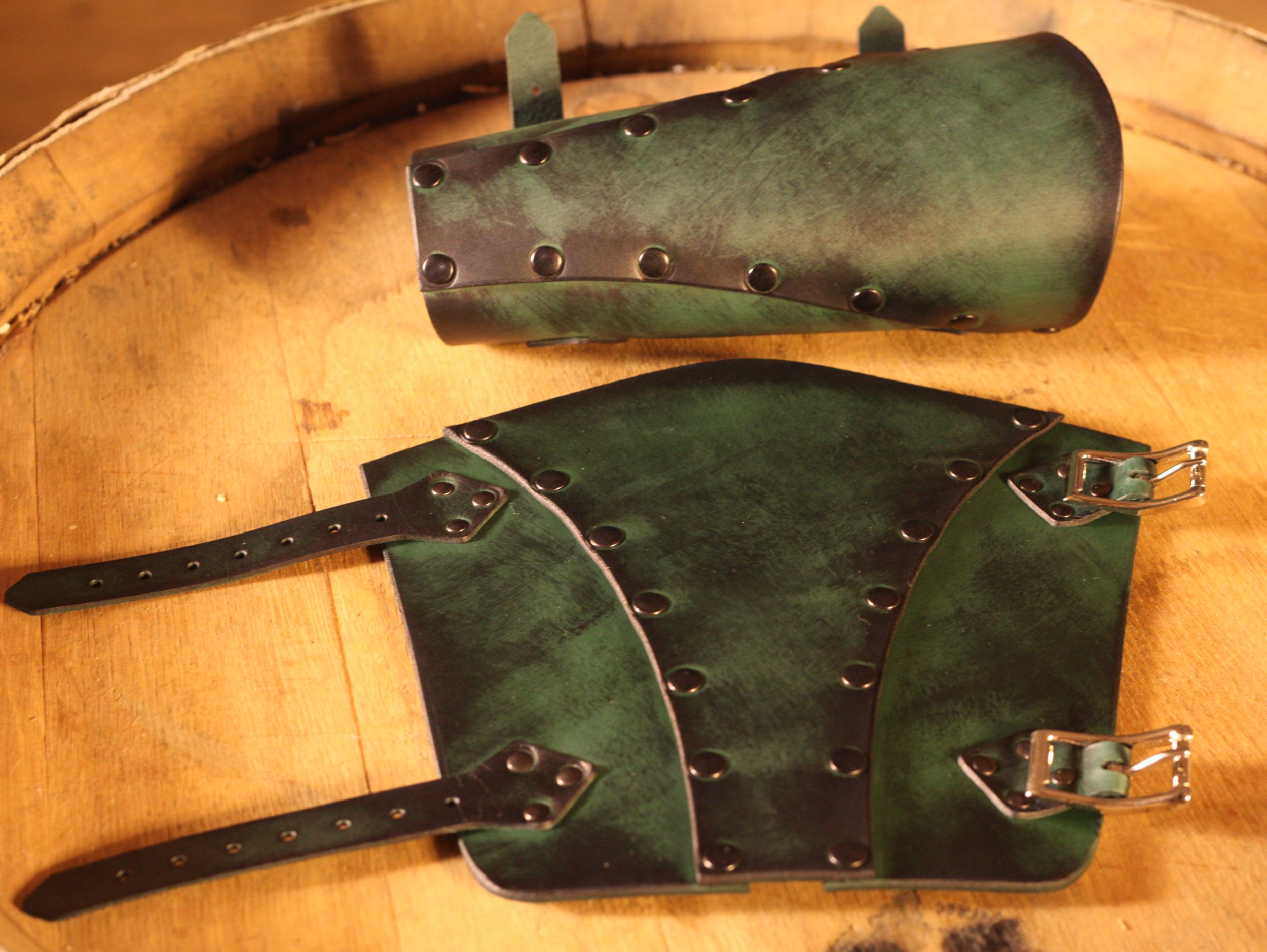 LARP Lederarmschienen Söldner