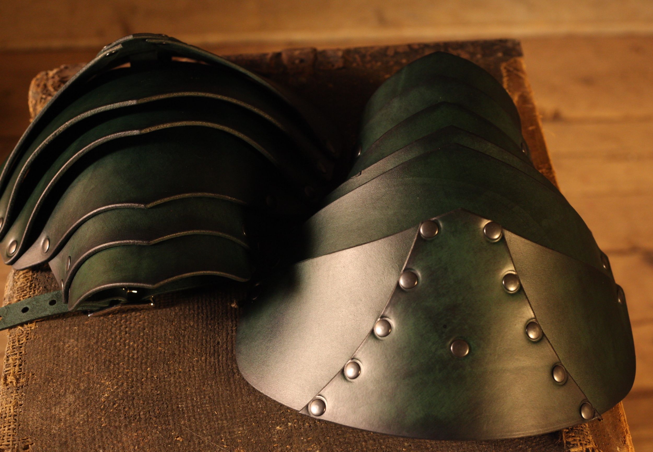 LARP Lederschulterrüstung Söldner