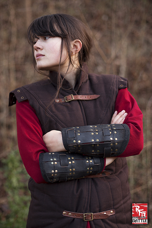 Ready For Battle Armschienen Kämpfer schwarz