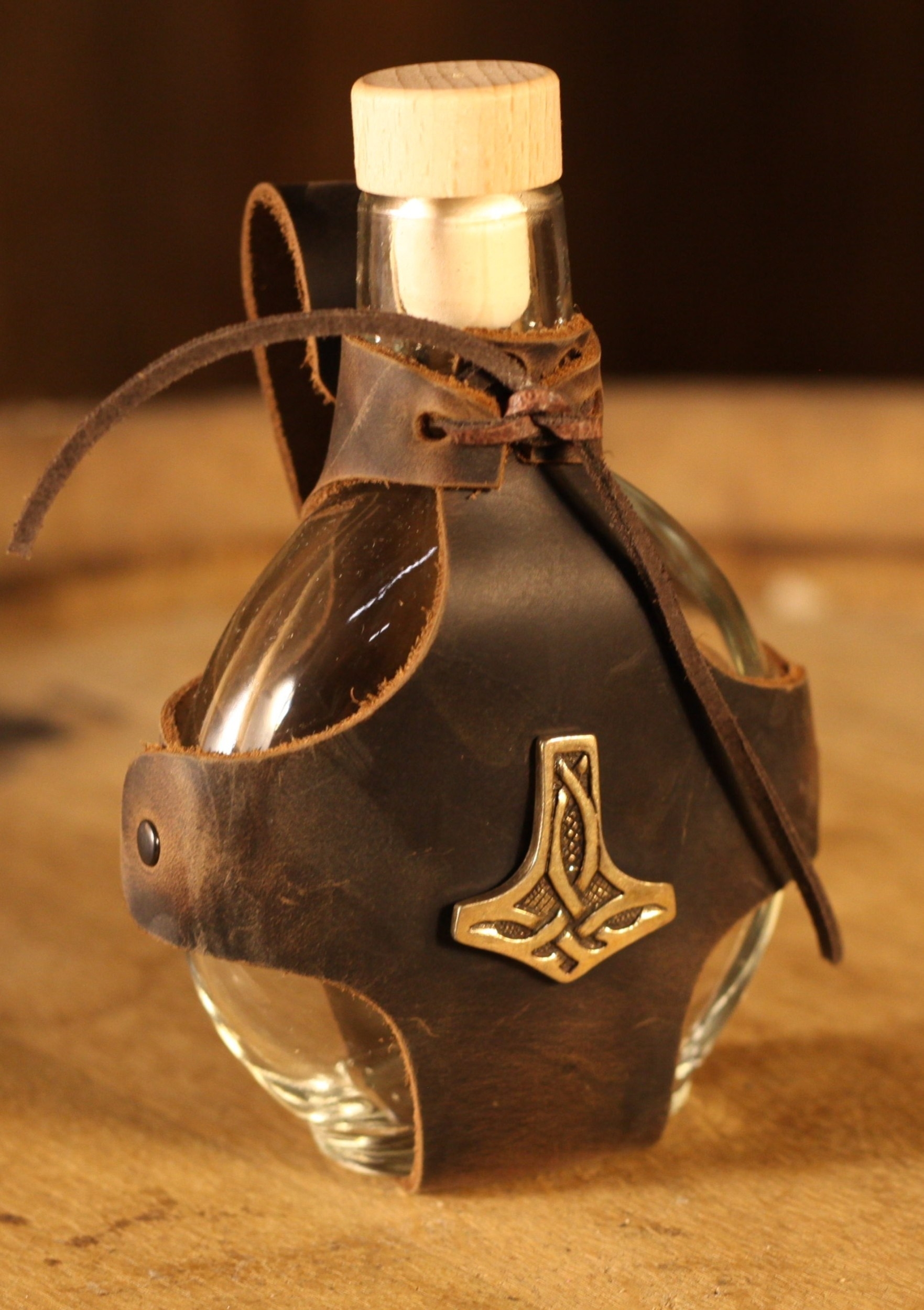 Flachmann mit Halter, 200ml, Thorshammer