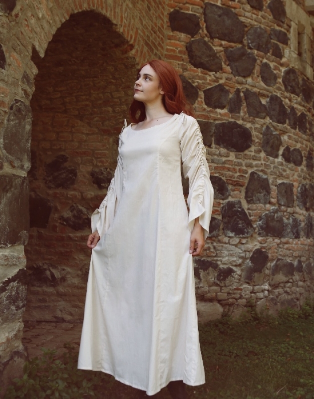 Weißes, leichtes Unterkleid Baumwolle