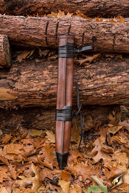 Schwertscheide Medium Linkshänder braun