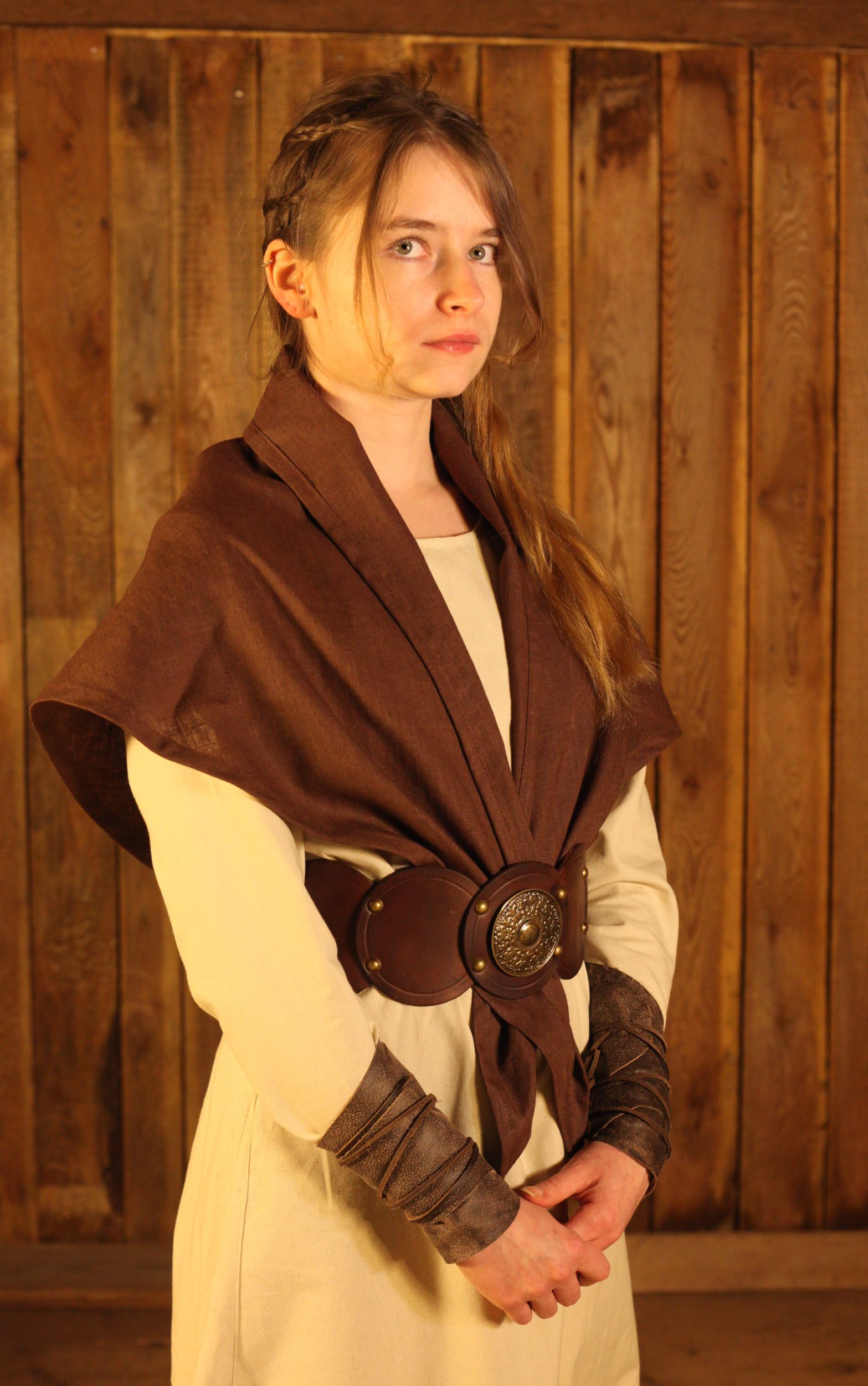 Dreieckstuch/Schultertuch aus Leinen