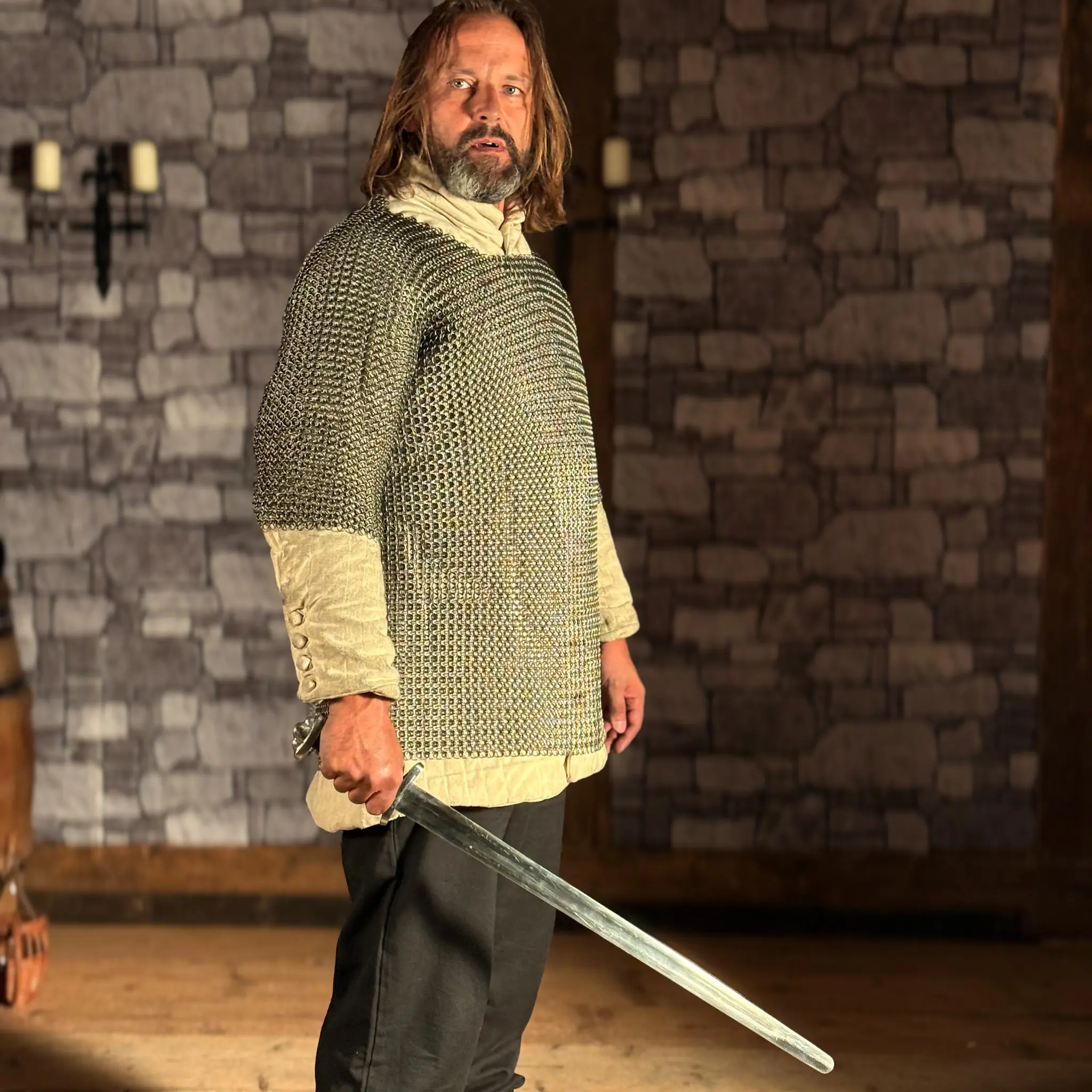 Kettenhemd Haubergeon Federstahl, ID9, unbehandelt