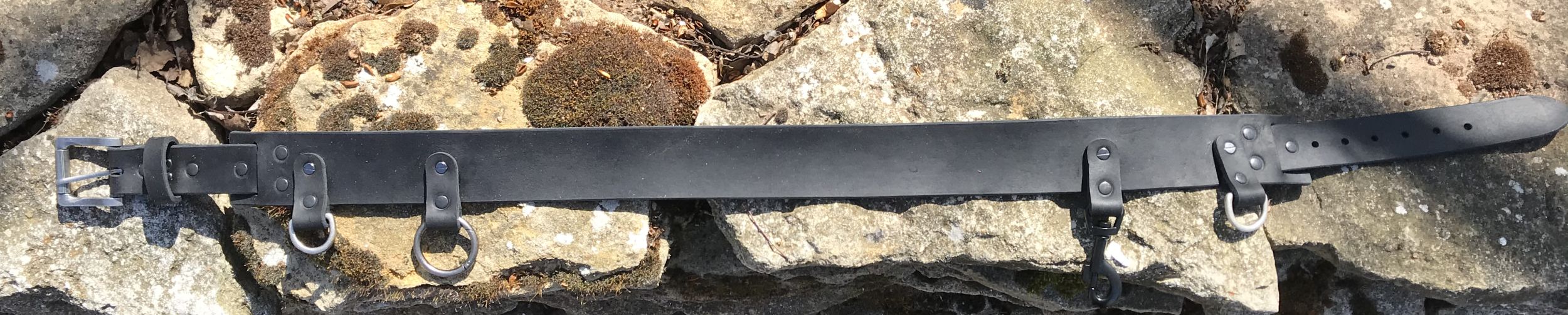 Gassigürtel - Canicross Gürtel aus Leder