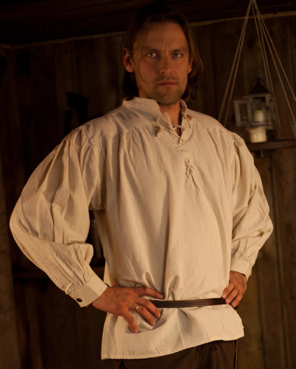 Mittelalterhemd mit Schnürung