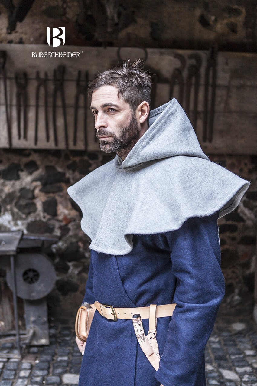 Woll-Gugel Cucullus Grau