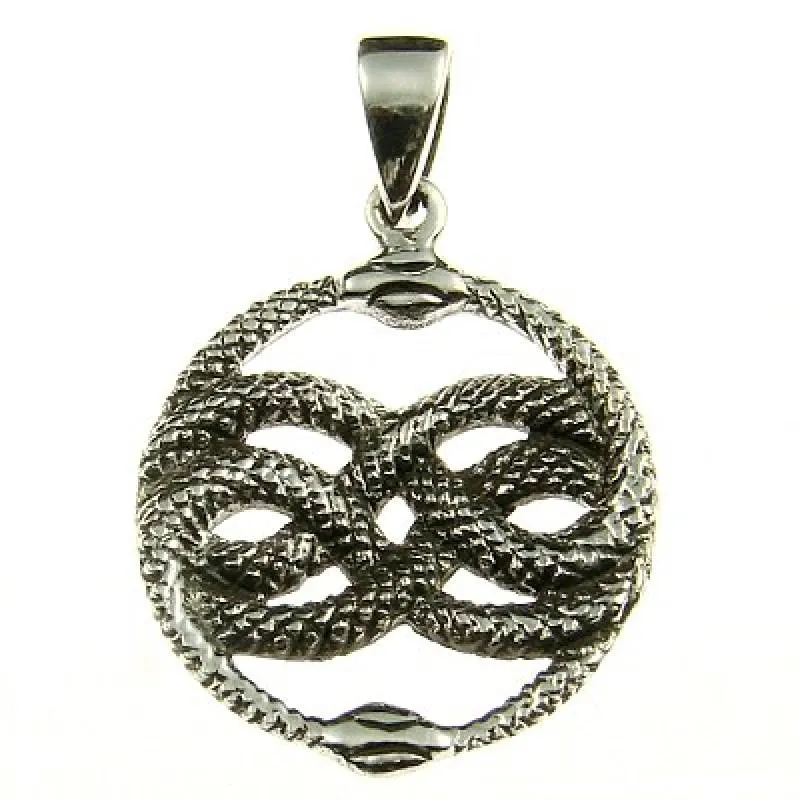 Silberanhänger Schlangenamulett ''Auryn''