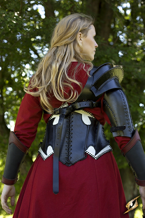 Schwarze Schulterrüstung L