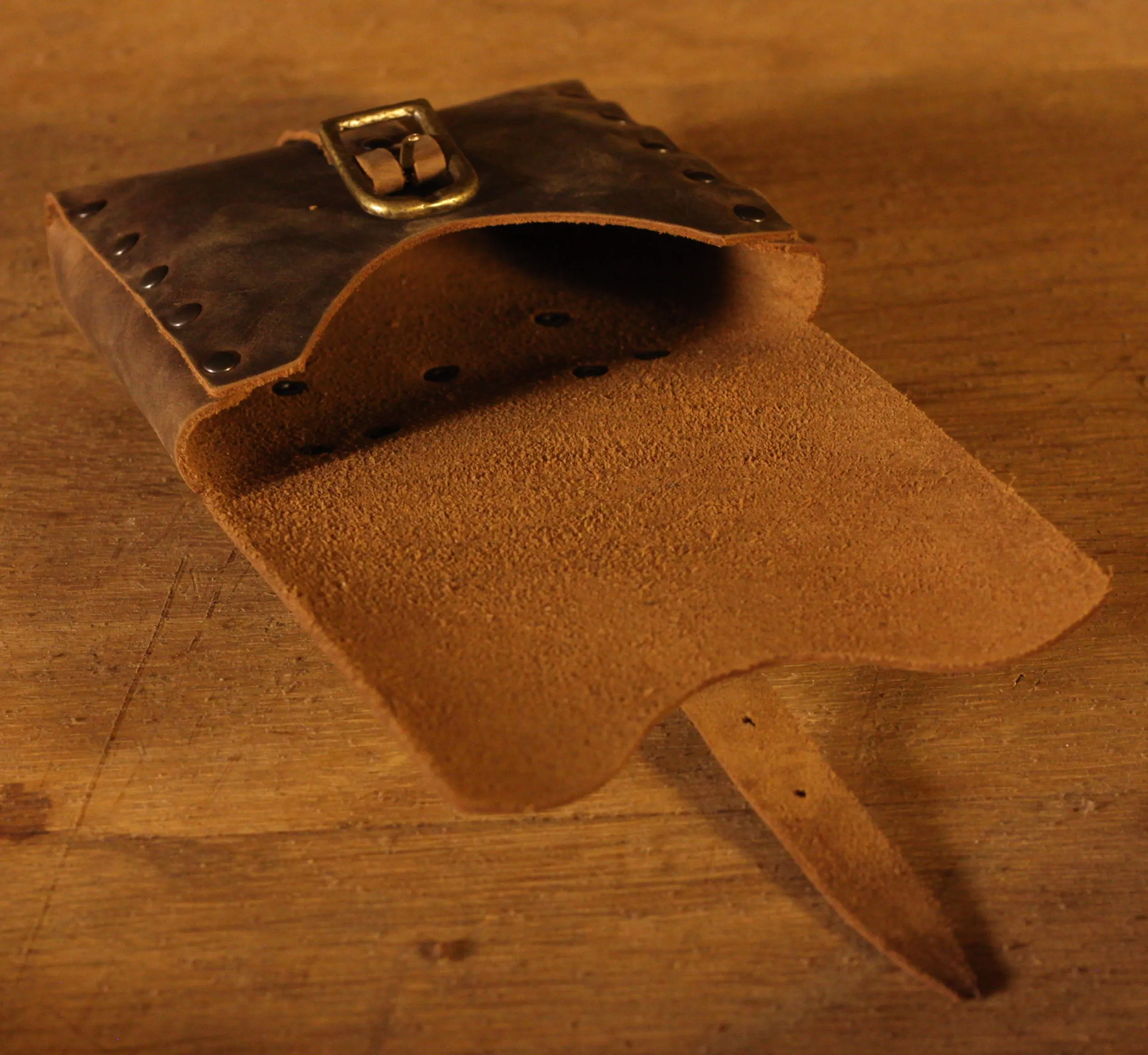 Kleine Gürteltasche aus Leder