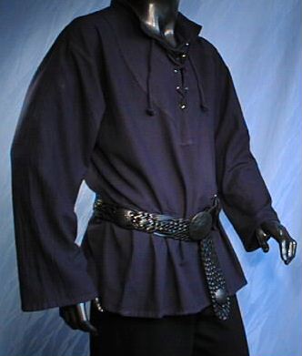 Mittelalterhemd mit Stehkragen