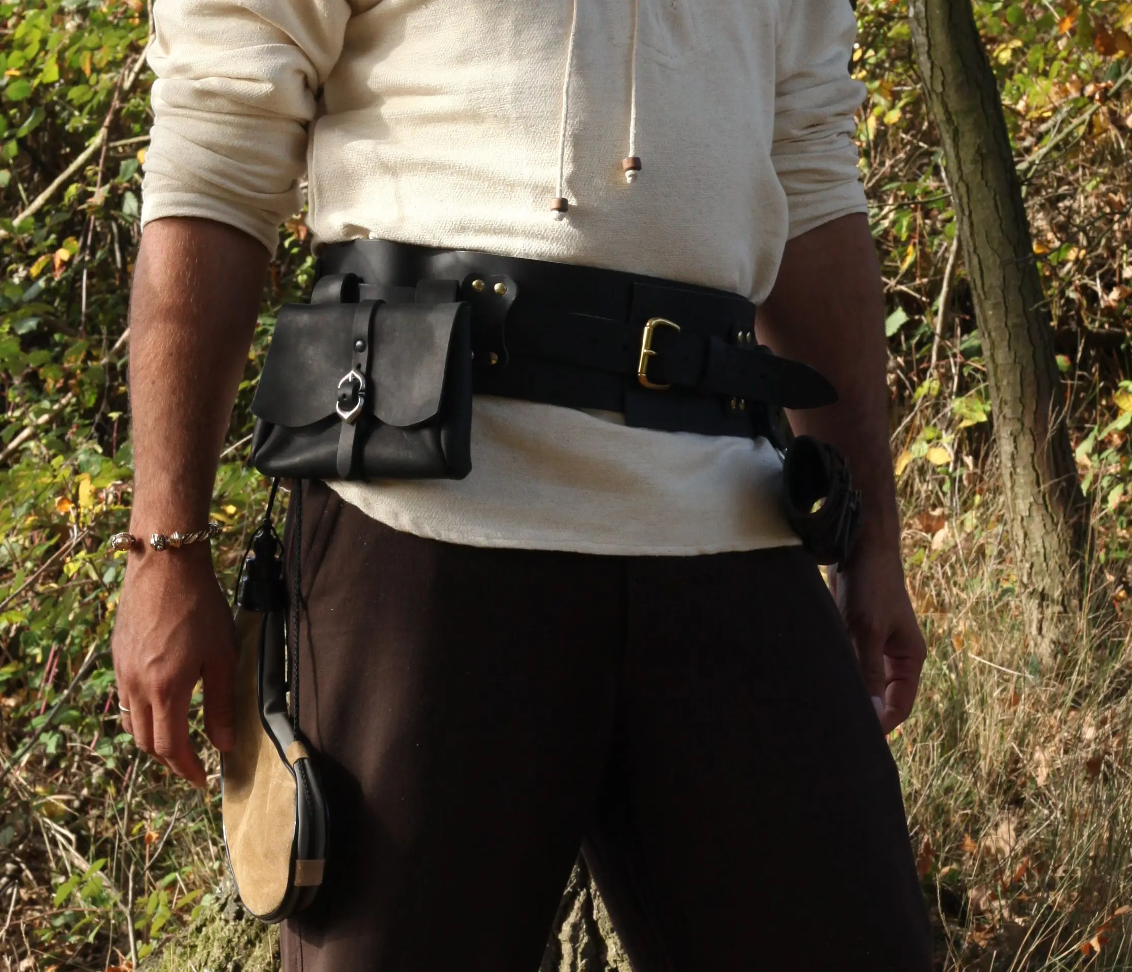Breiter LARP Heldengürtel aus Leder