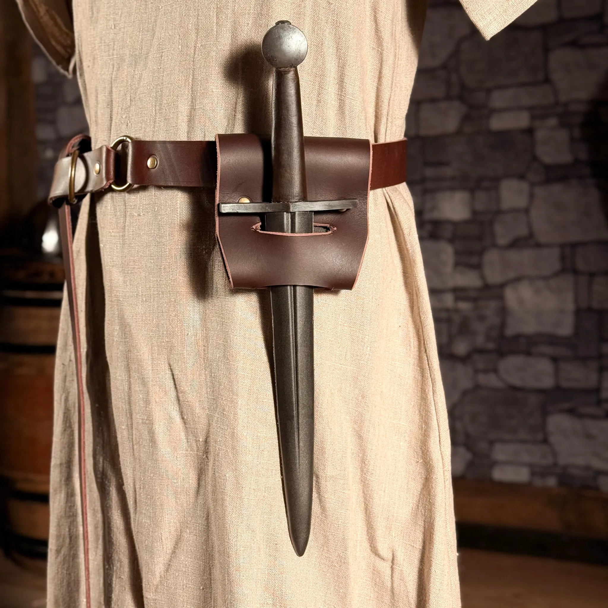 Dolchhalter/Waffenhalter aus Leder