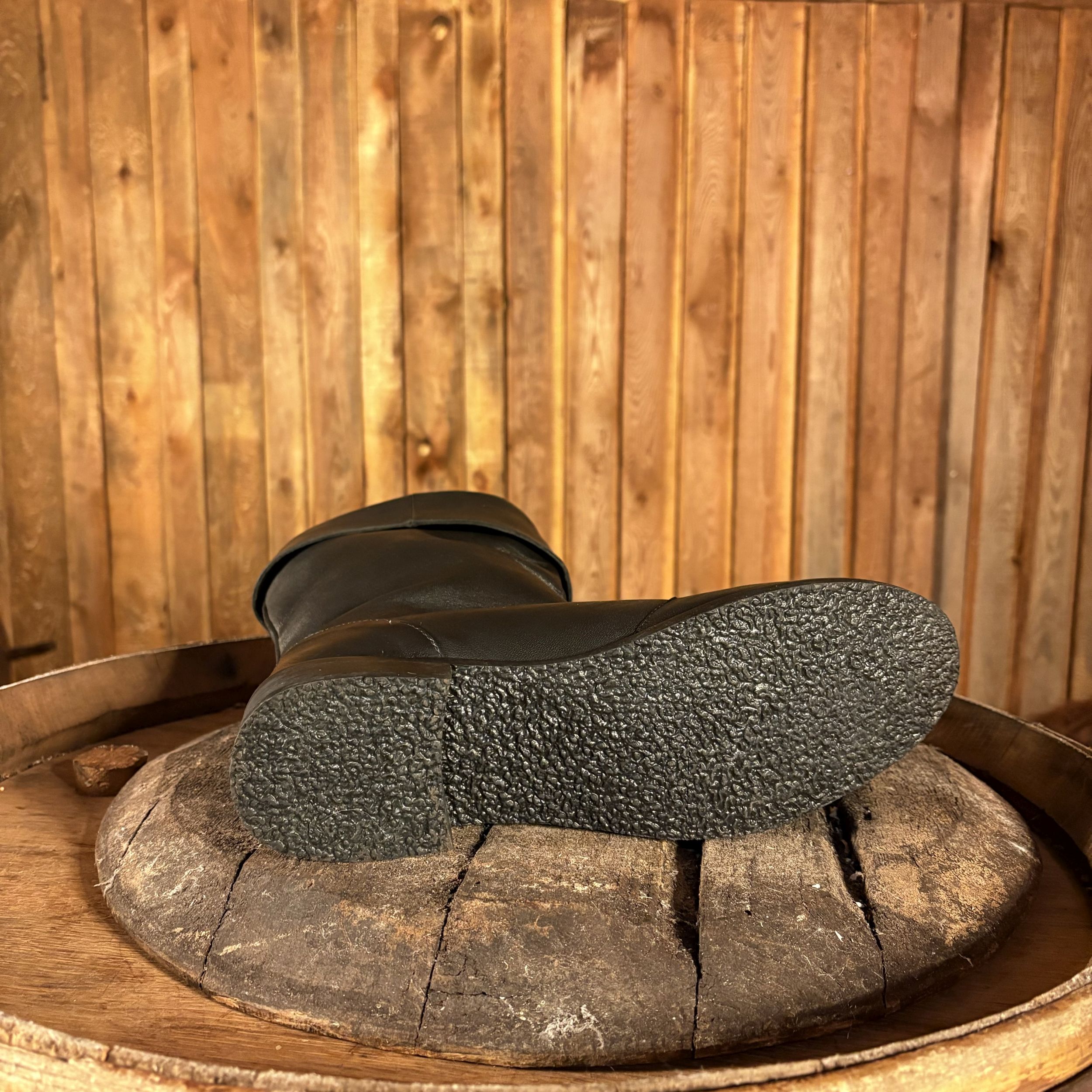 Lederstiefel Räuber schwarz