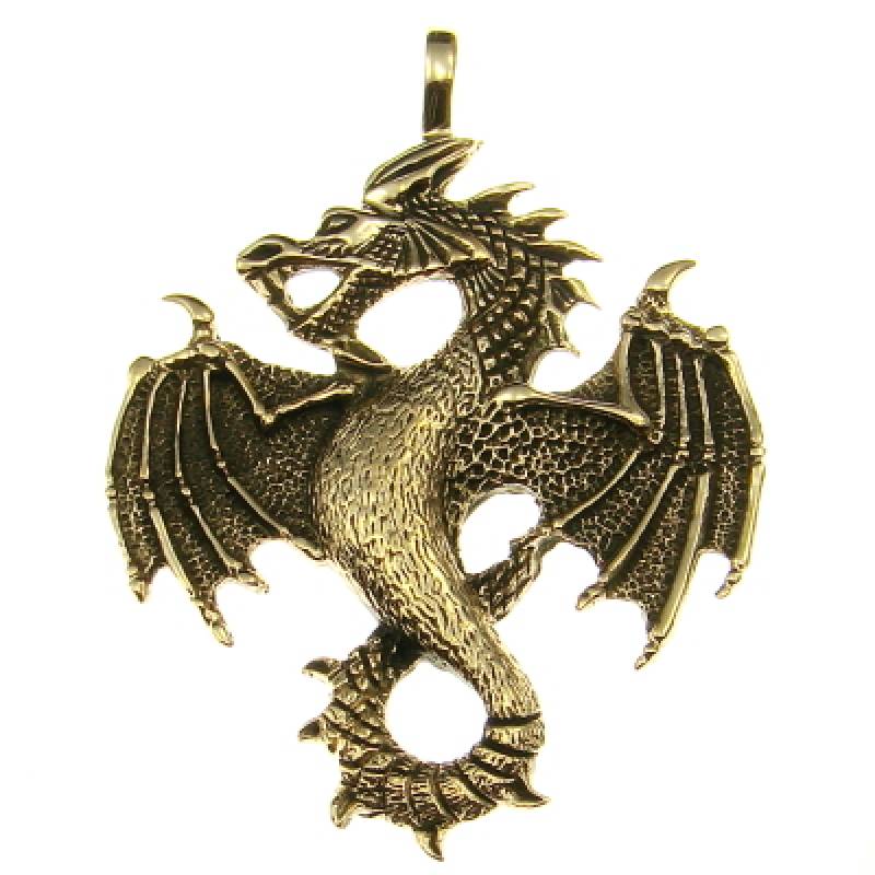 Bronzeanhänger Drache