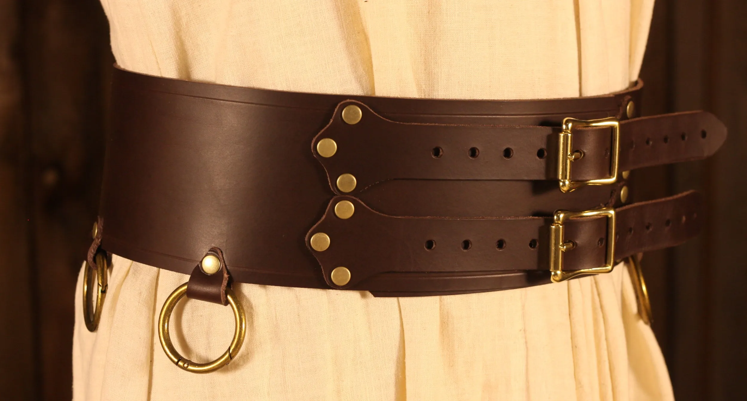 Bausatz für Breitgürtel 10cm mit Ringen