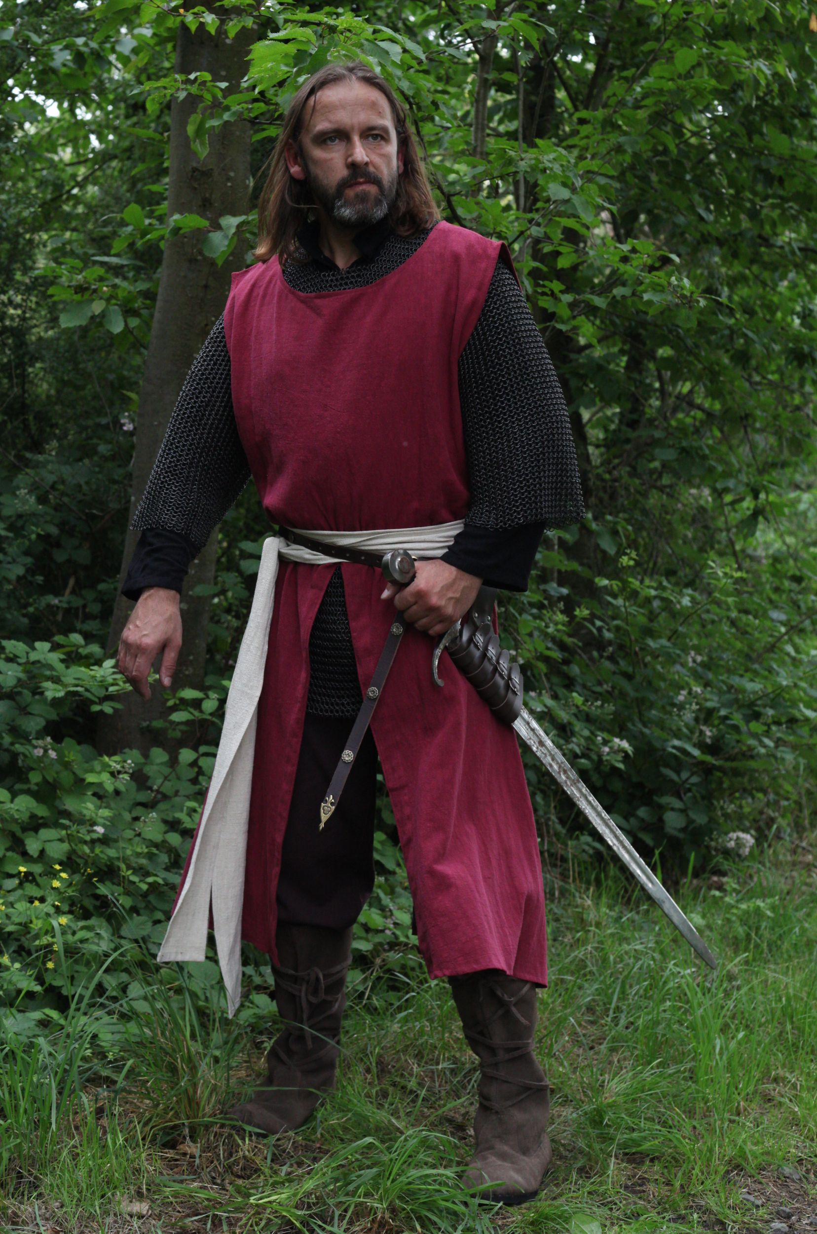 Ritterlicher Waffenrock aus Leinen, viele Farben