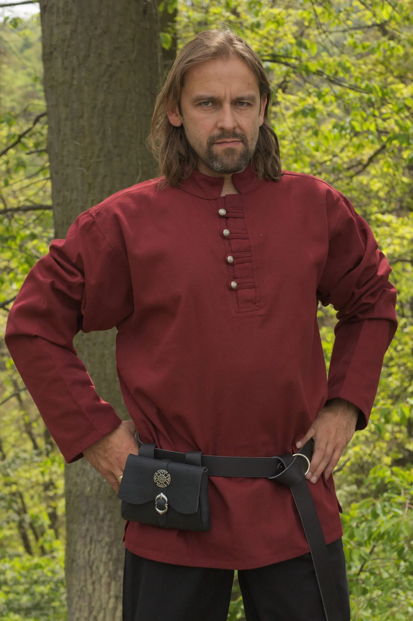 Piratenhemd, Mittelalterhemd, geknöpft