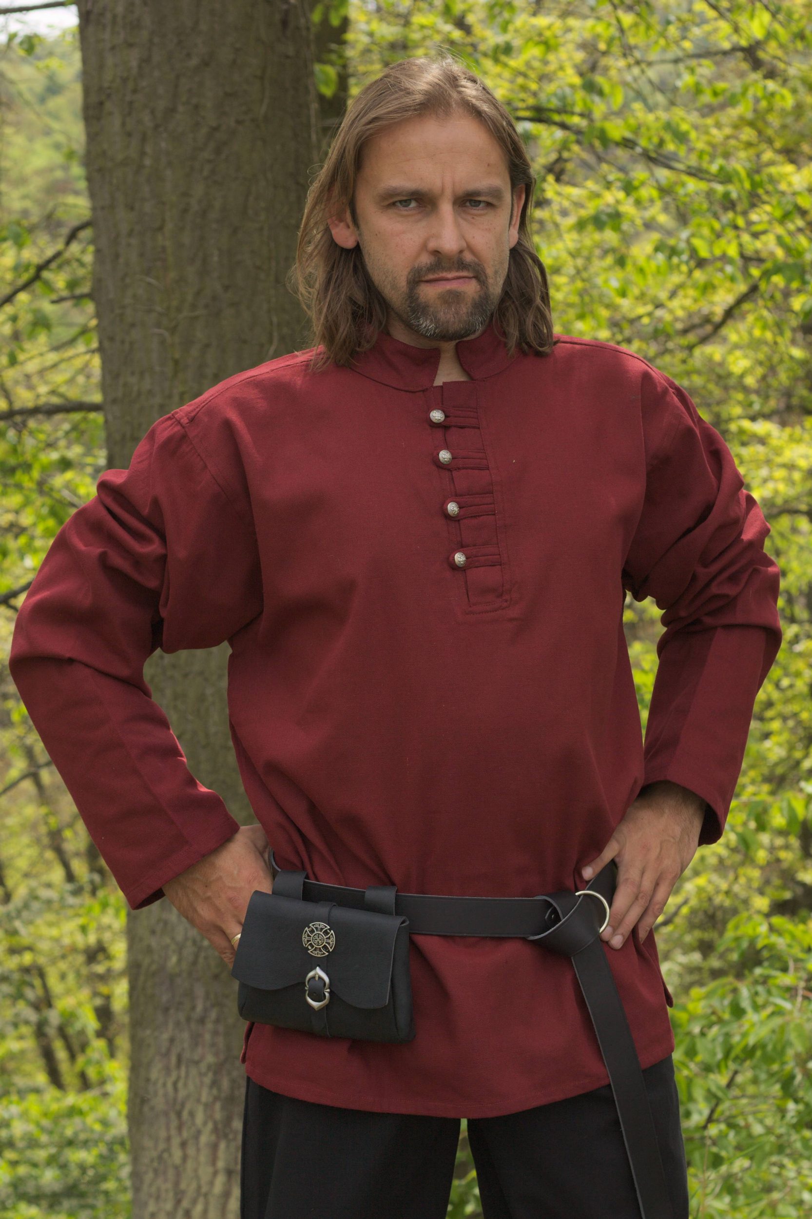 Piratenhemd, Mittelalterhemd, geknöpft