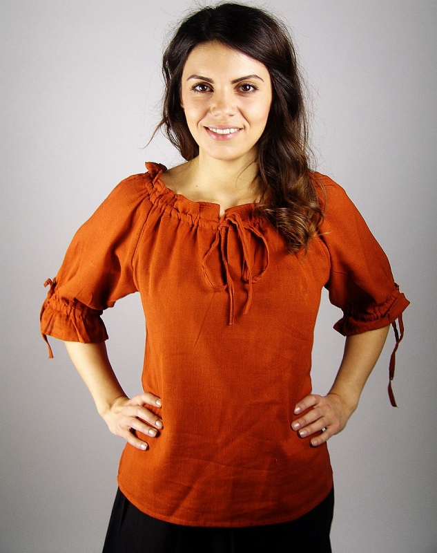 Mittelalterbluse, kurze Ärmel