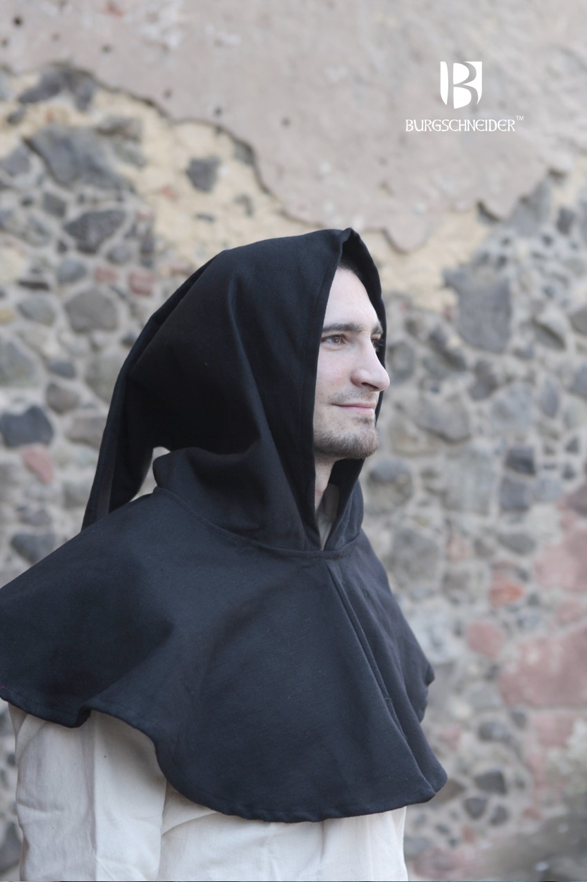 Gugel Capellus Baumwolle Schwarz