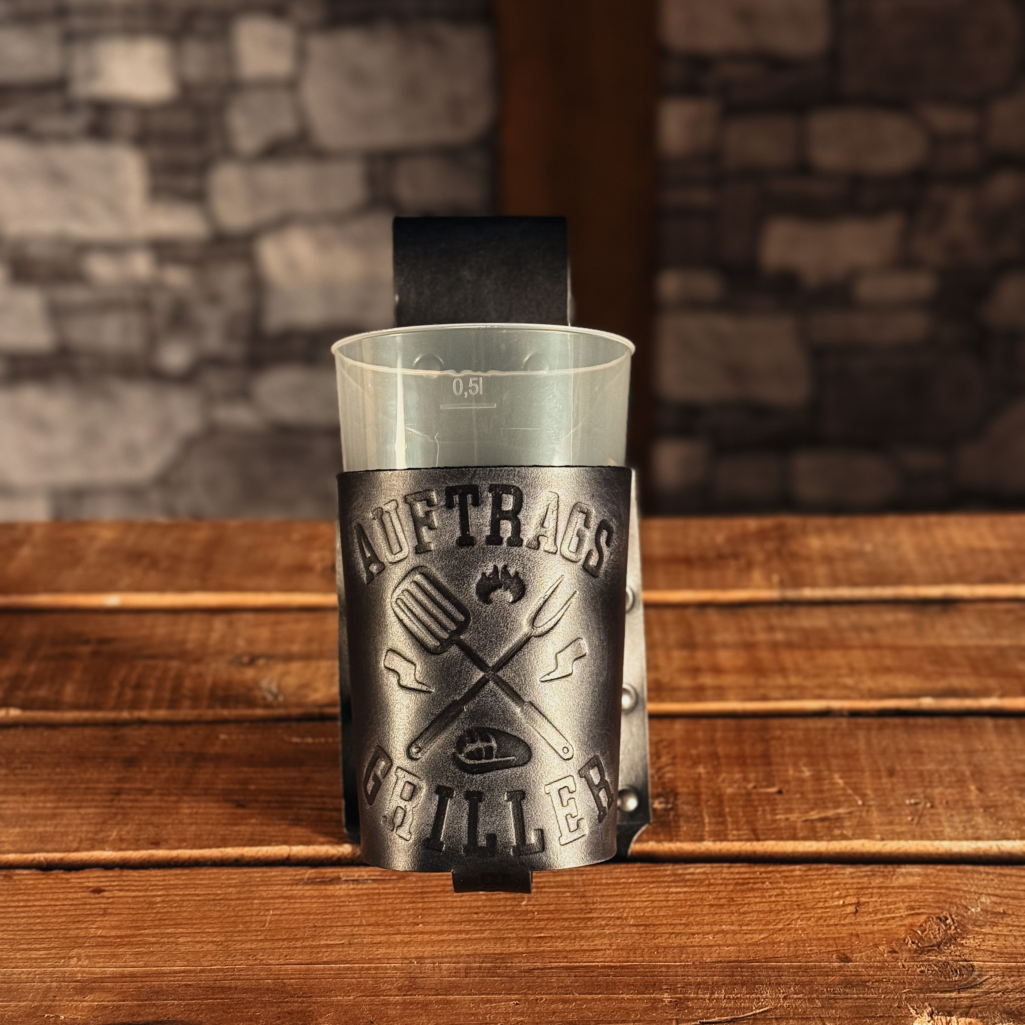 BecherBoss Getränkehalter Auftragsgriller schwarz