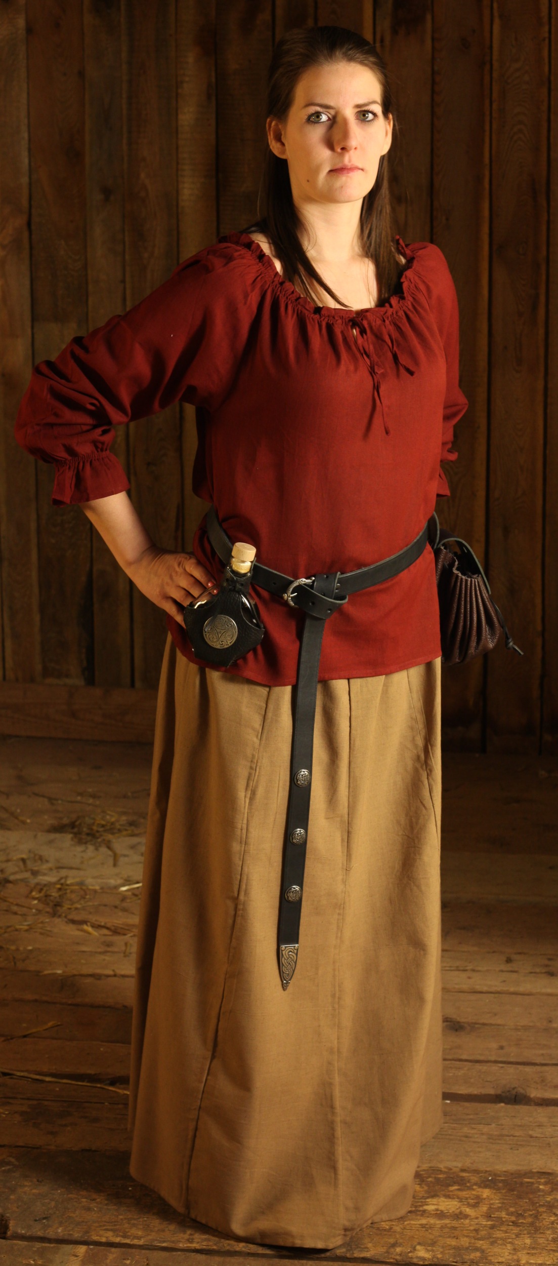 Mittelalterliches Kostüm einfache Marktfrau