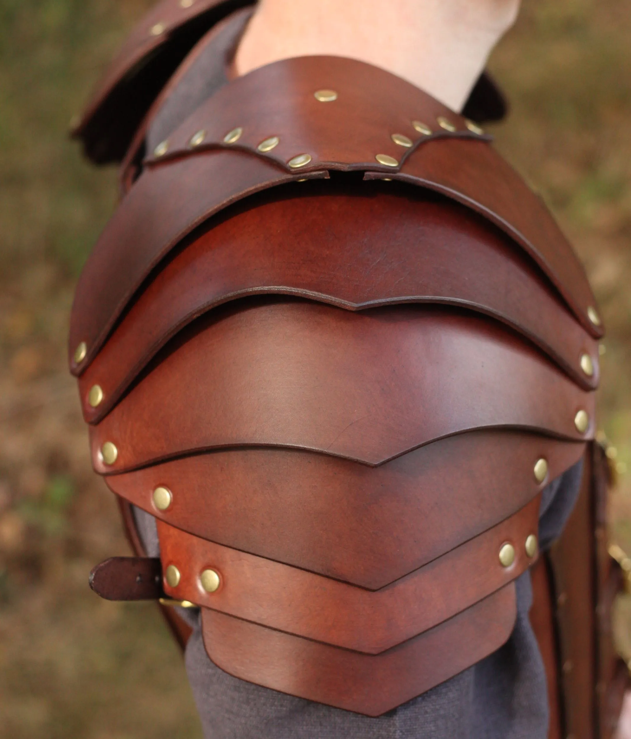 LARP Lederschulterrüstung Söldner