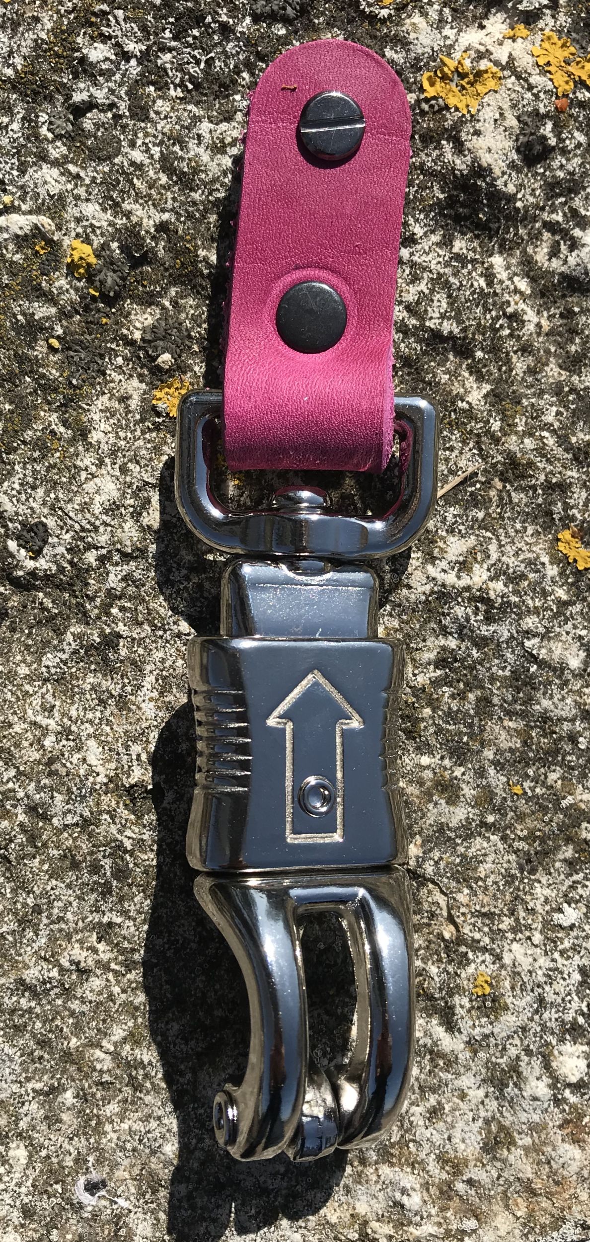 Zusatzschlaufe mit Panikhaken für den Gassigürtel