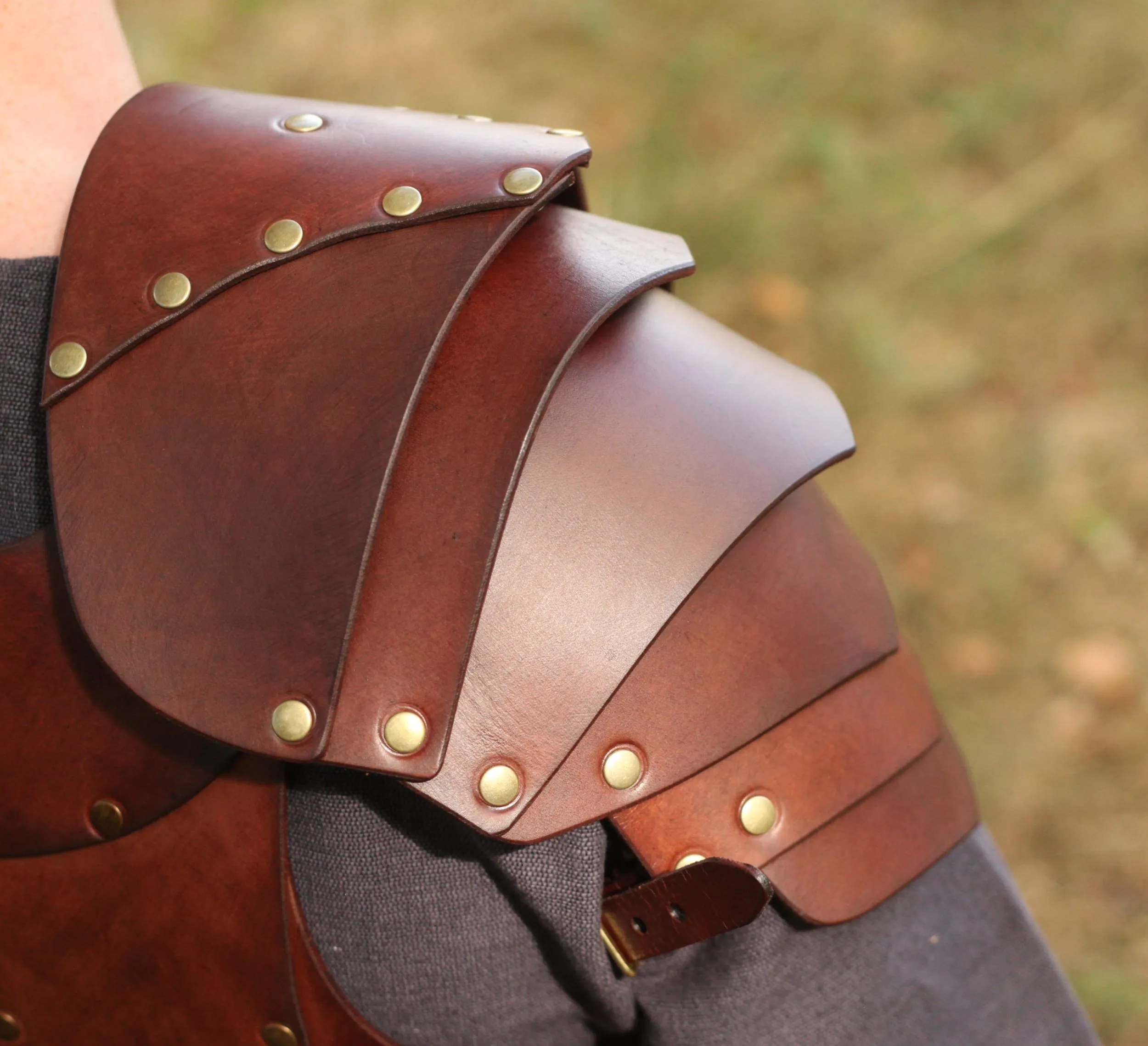 LARP Lederschulterrüstung Söldner